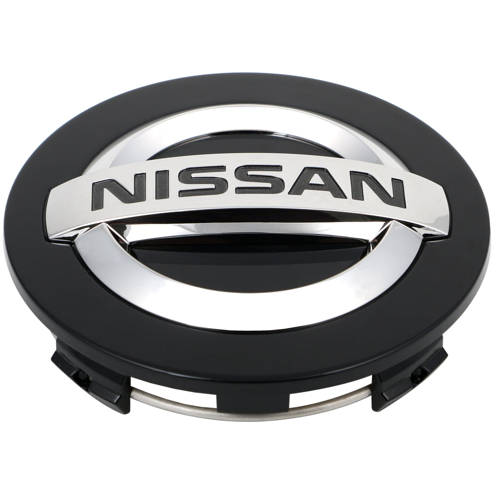 OEM Nissan Cap- Black With Chrome Crest - 40342-ZZ90A