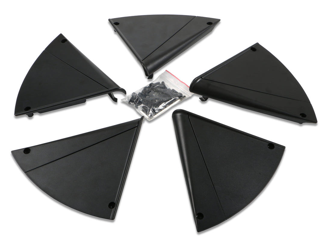 Satin Black Aero Insert Kits For FE01- FE01+ 19" {Pkg}