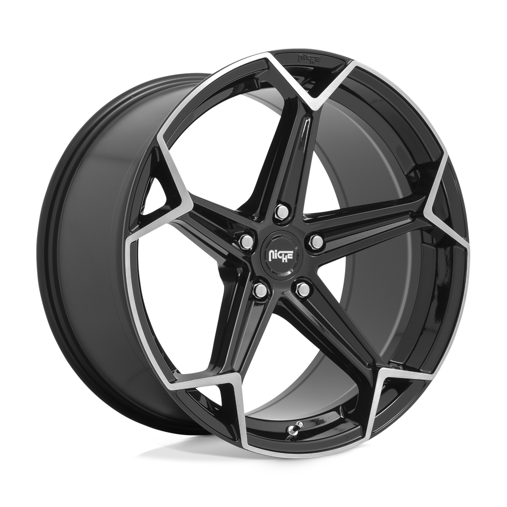 Niche 1PC N259 Arrow 20x10.5 5x112 40 66.56 Gloss Black Brushed