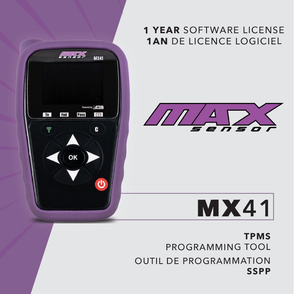 ATEQ- 1 year software license key for TPMS Tool MX41
