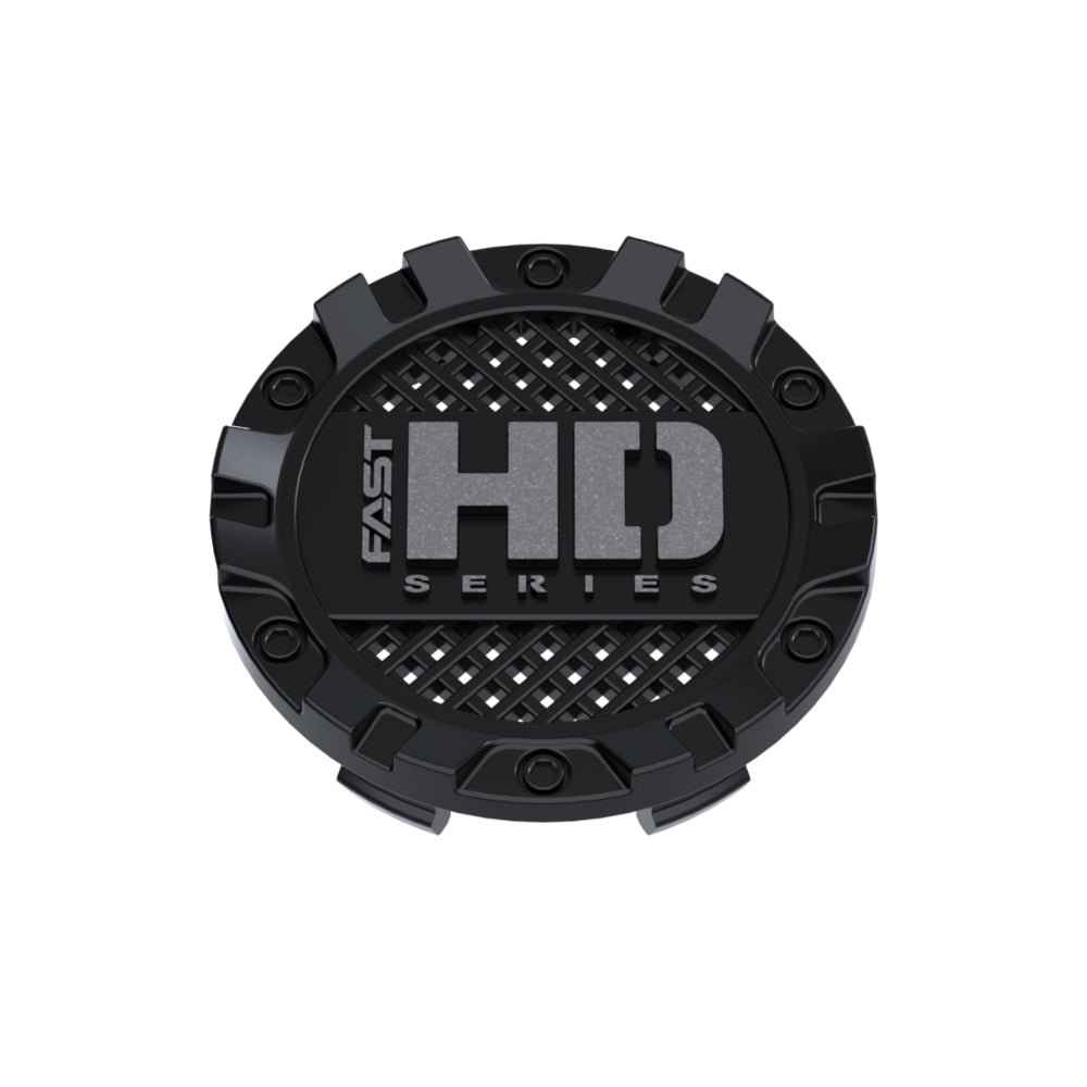 Satin Black Cap and Gunmetal Fast HD Series Logo