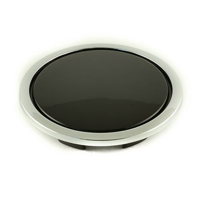 Black Cap With Chrome Ring
