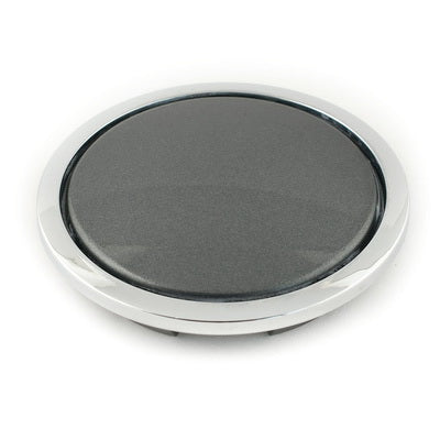 Gunmetal Cap With Chrome Ring