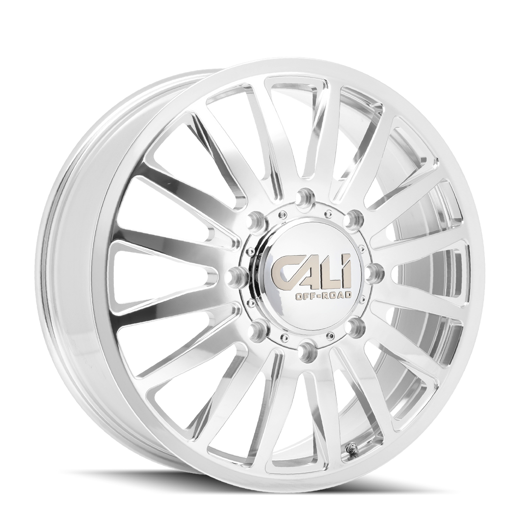 CALI OFF-ROAD SUMMIT DUALLY 9110D 22x8.25 8x210  115 154.2 POLISHED/MILLED SPOKES - TheWheelShop.ca