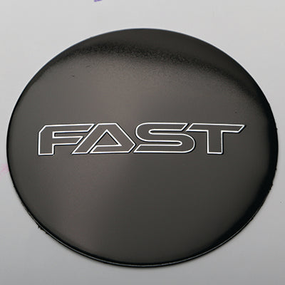 Black Emblem With Chrome (FAST) Logo - Dome