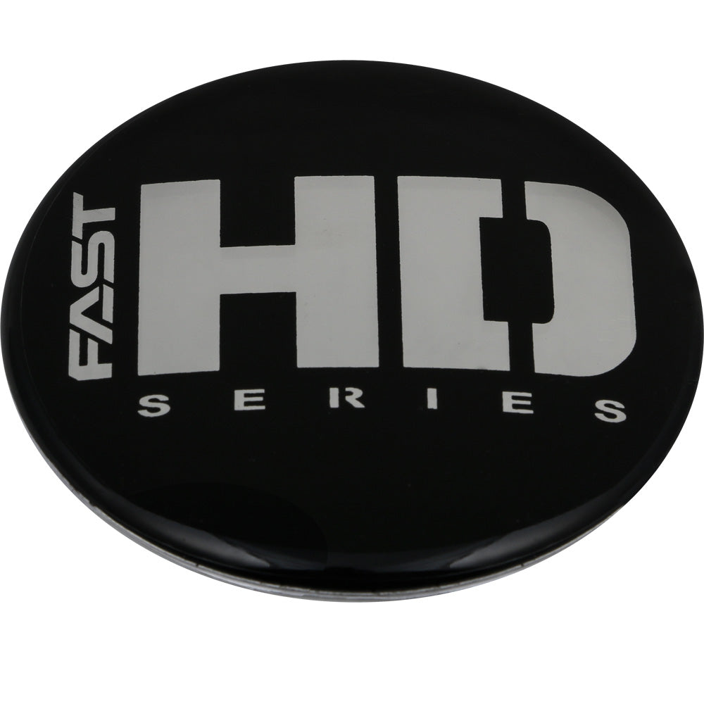 Black Emblem With Brushed Aluminum (FAST HD series) Logo - Dome - EM-660DBVF