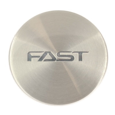 Machined Emblem With Chrome (FAST) Logo - Flat