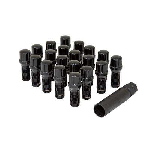 Gorilla Automotive K5CS-12150BGR - Set Di Dadi Ruota 5Lug 12-1.50, Chiave Spline, Colore Nero, Per Auto E Cerchi