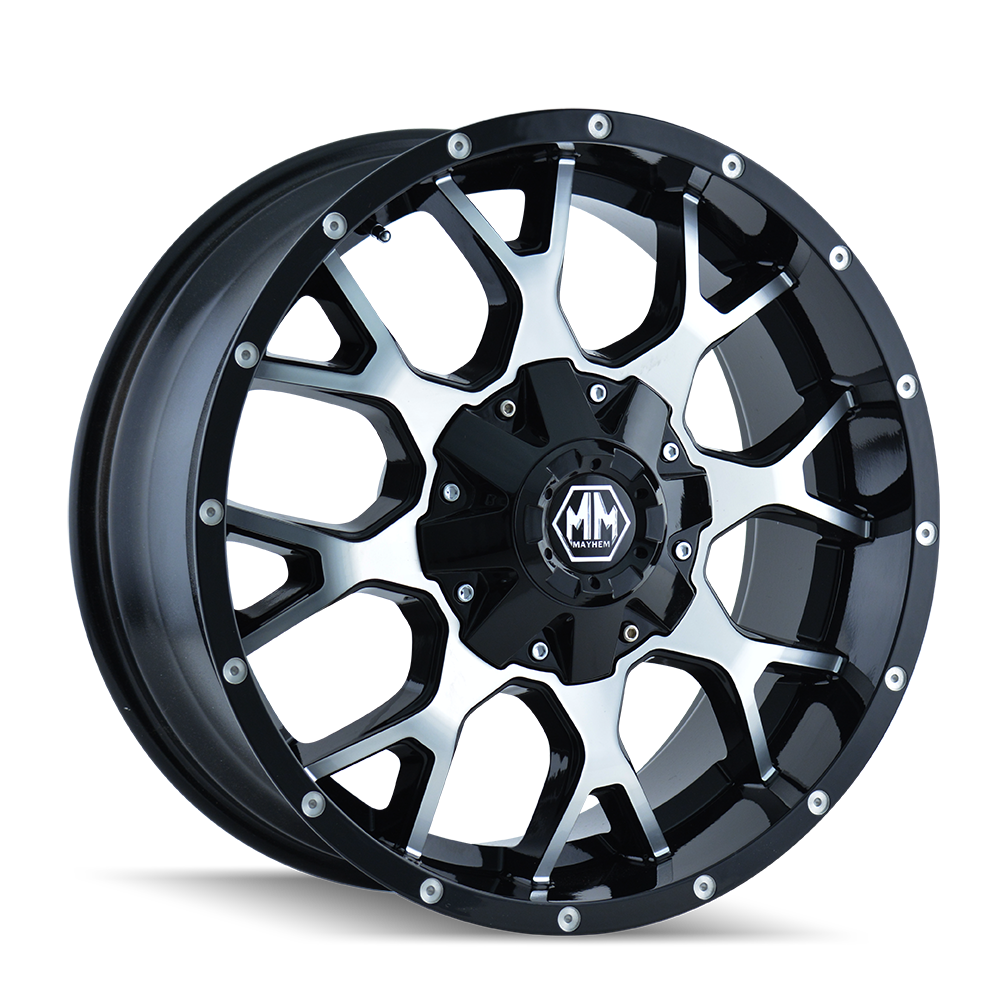 Mayhem Warrior 8015 Wheel with Matte Black Finish (17x9/12x139.7mm)-