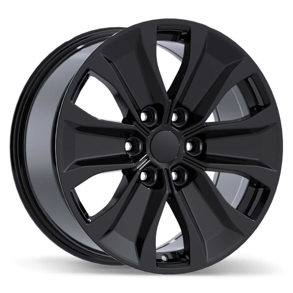 Replika R250 18x8.5 6x135 +44 87.1 Gloss Black – TheWheelShop.ca