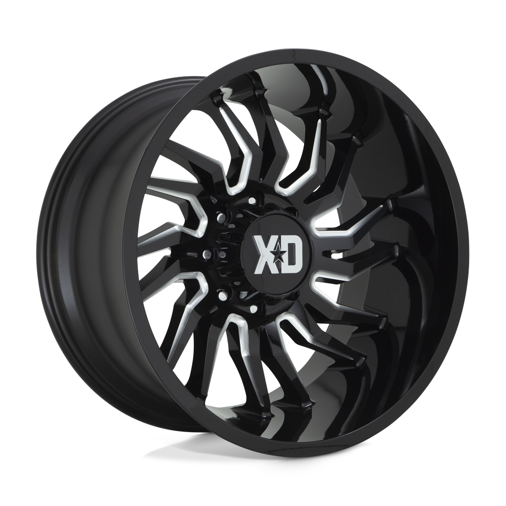 XD WHEELS XD858 TENSION 22X10 8X170 -18 125.1 GLOSS BLACK MILLED