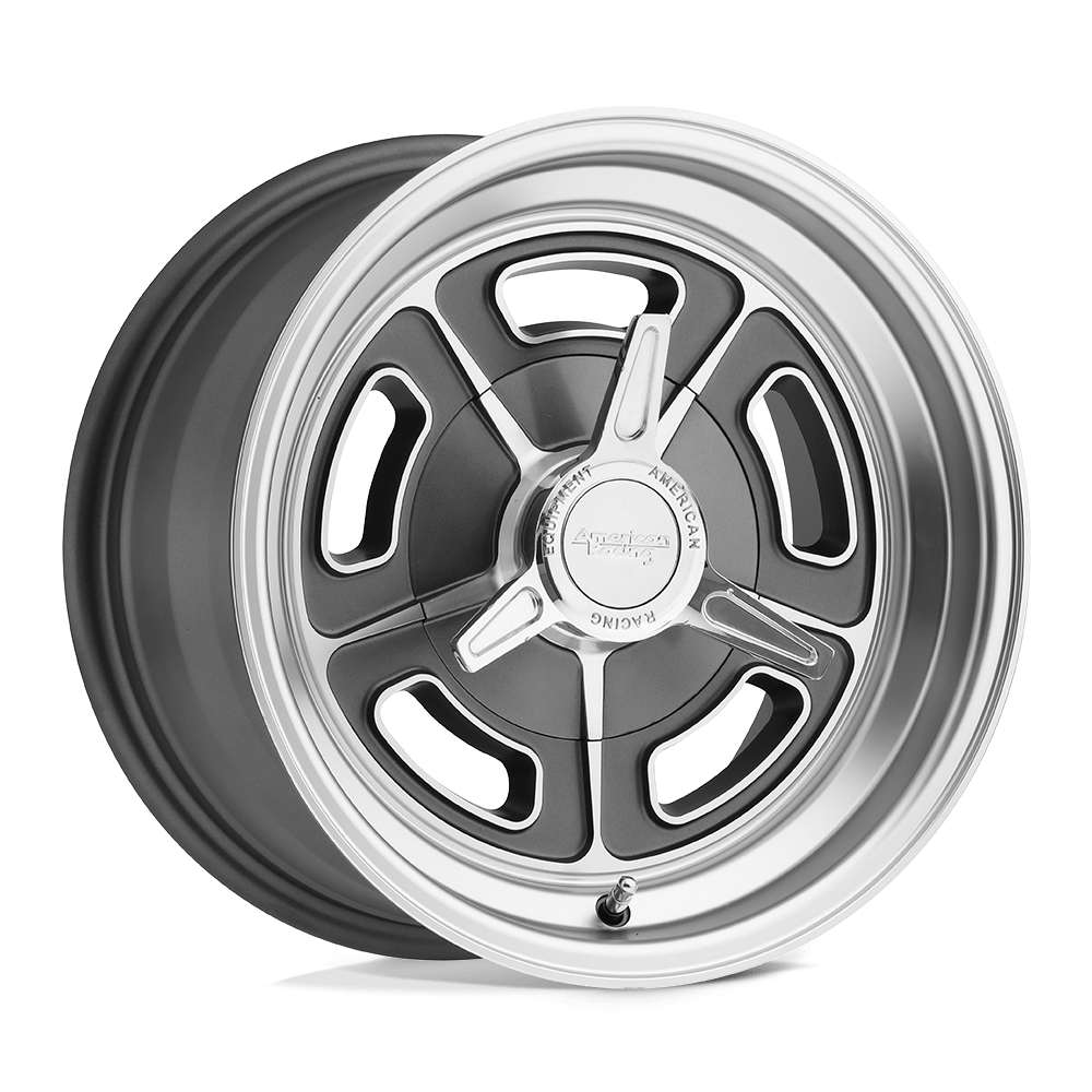 American Racing Vintage VN502 15x5 5x114.3 -12 76.5 Mag Gray Machined
