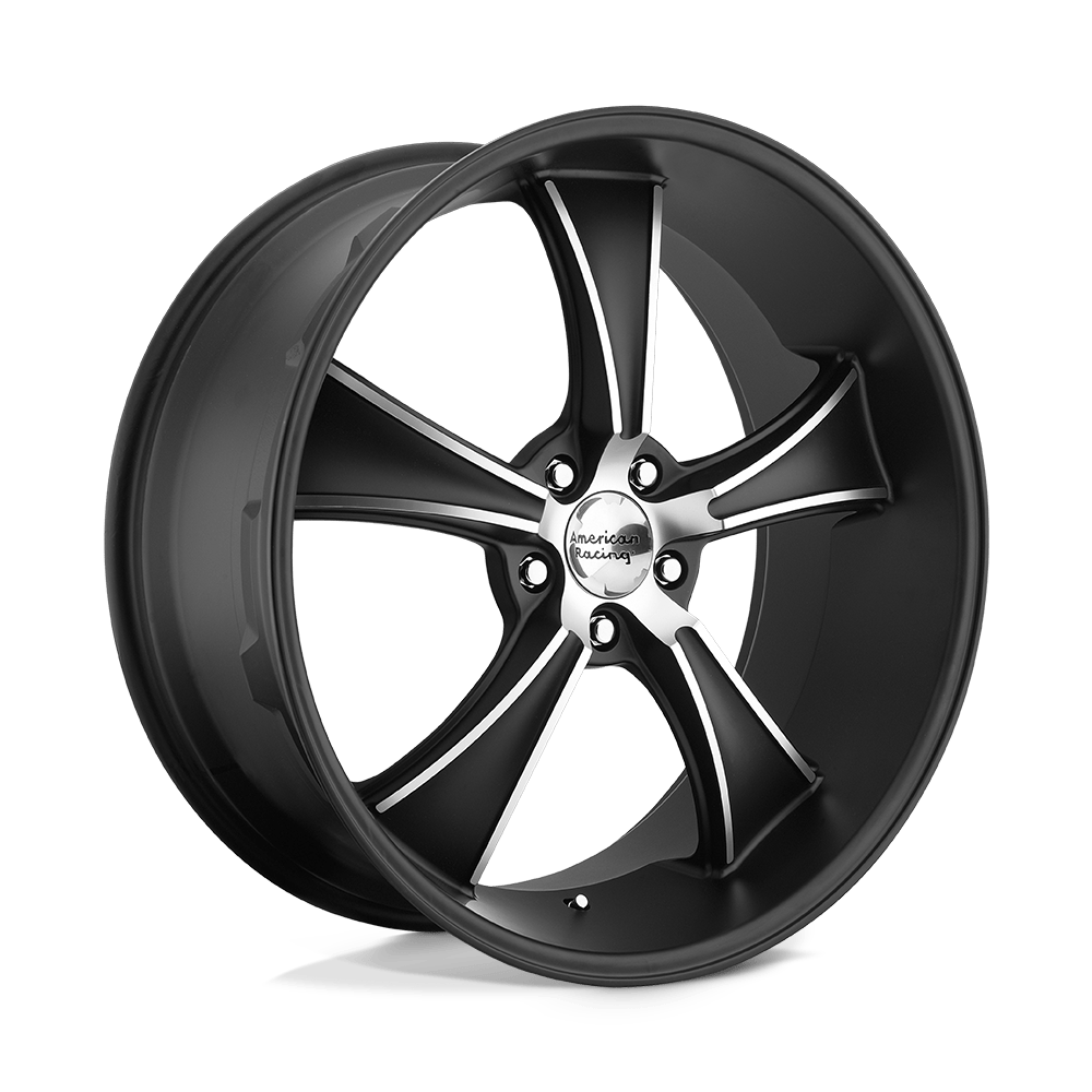 American Racing Vintage VN805 Blvd 22x11 5x120 38 72.56 Satin Black With Machined Face