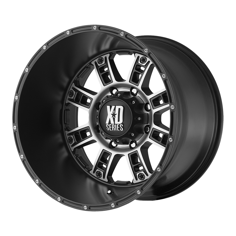 XD WHEELS XD809 RIOT 20X9 5X127 18 78.1 MATTE BLACK MACHINED