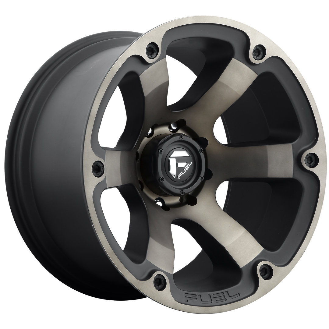 FUEL OFF-ROAD D564 BEAST 16X8 6X139.7 1 108 MATTE BLACK DOUBLE DARK TINT