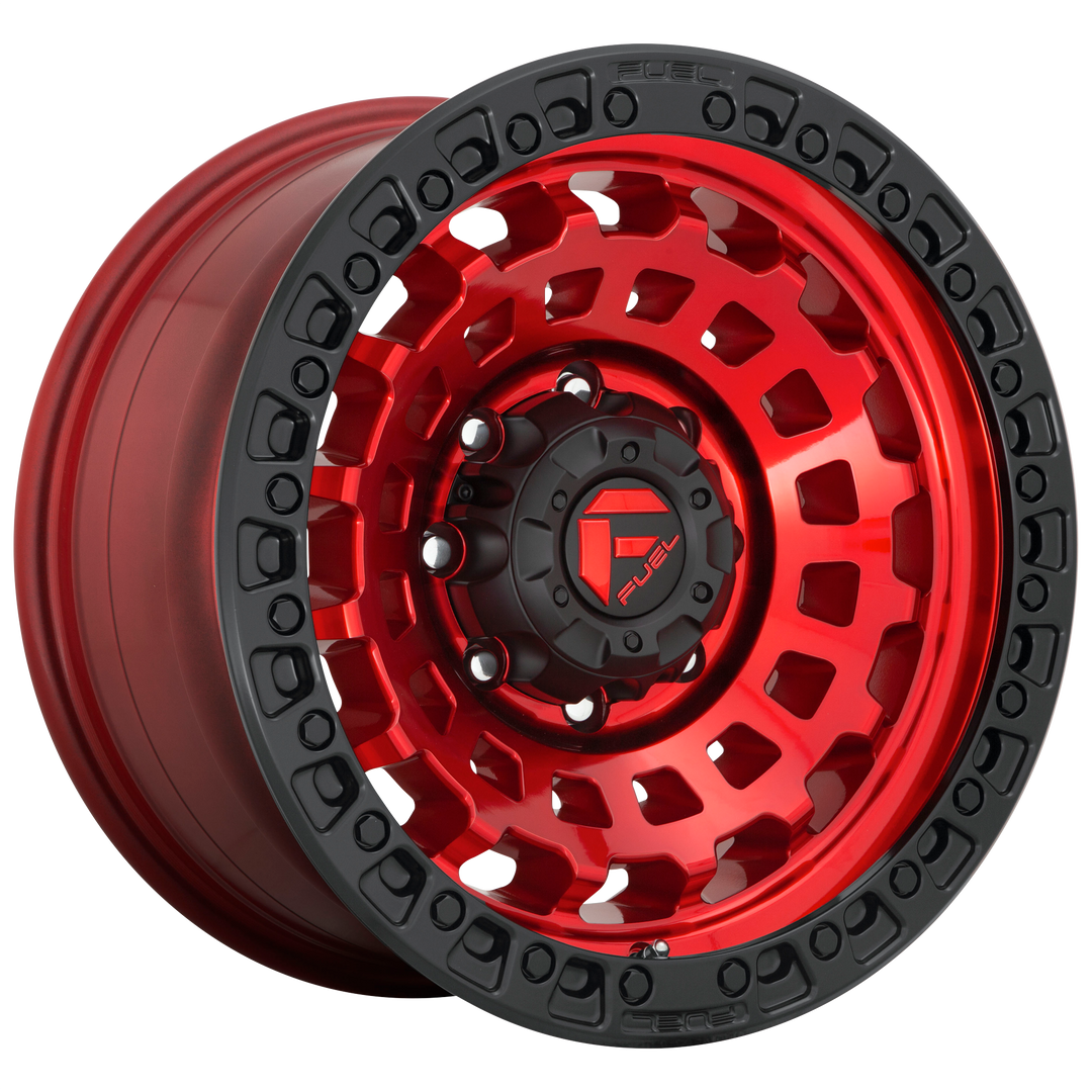 FUEL OFF-ROAD D632 ZEPHYR 17X9 8X180 1 124.2 CANDY RED BLACK BEAD RING