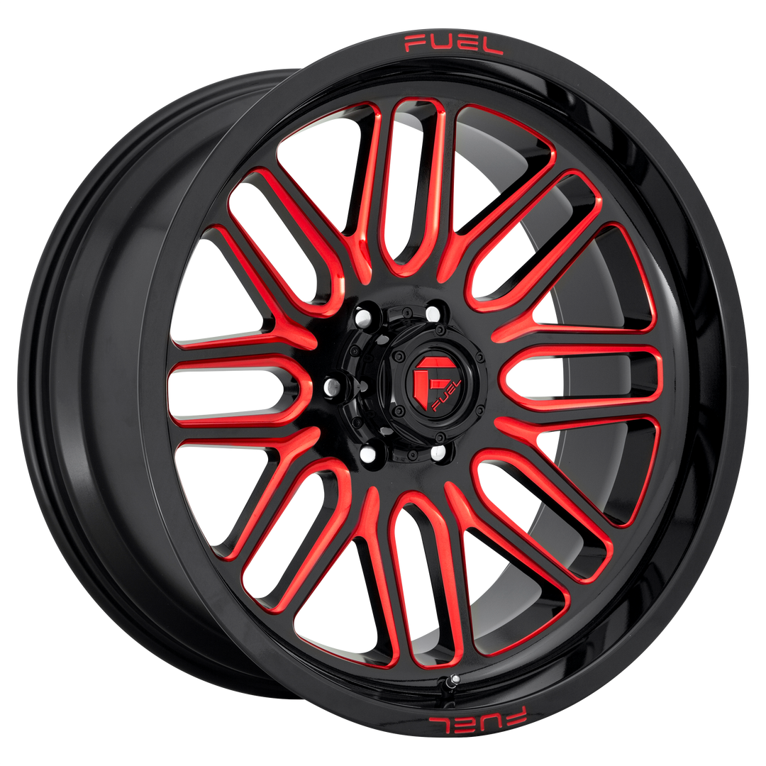 FUEL OFF-ROAD D663 IGNITE 20X10 8X180 -18 124.2 GLOSS BLACK RED TINTED CLEAR
