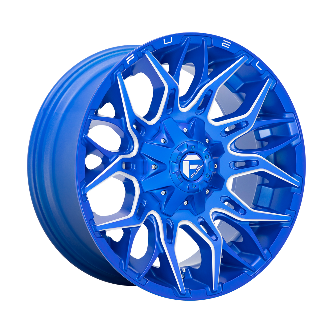 FUEL OFF-ROAD D770 TWITCH 22X12 8X170 -44 125.1 ANODIZED BLUE MILLED