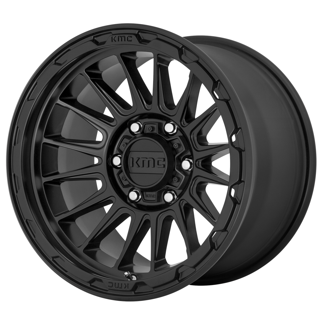 KMC WHEELS KM542 IMPACT 17X9 6X139.7 18 106.1 SATIN BLACK