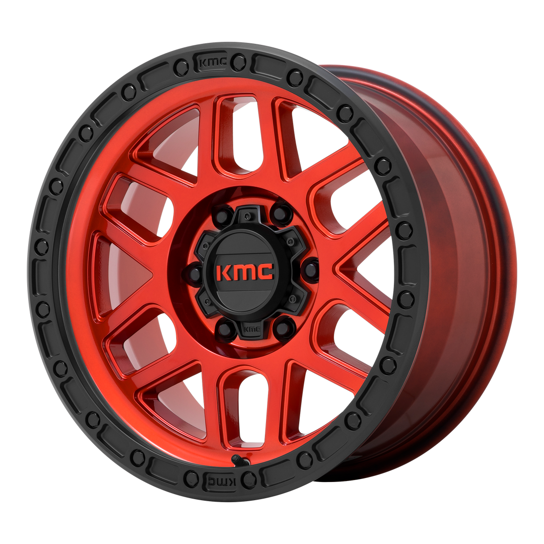 KMC WHEELS KM544 MESA 20X9 8X170 0 125.1 CANDY RED WITH BLACK LIP