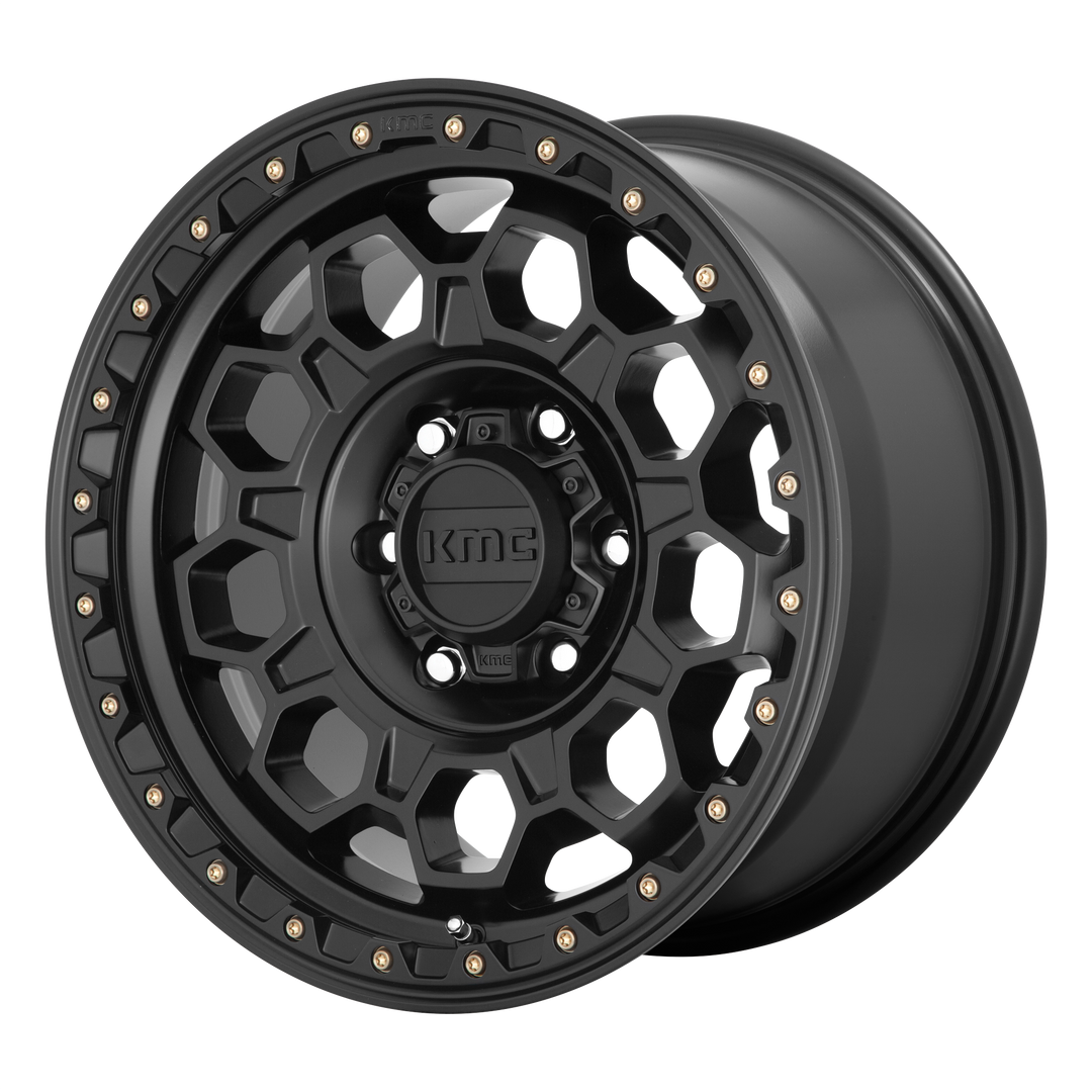 KMC WHEELS KM545 TREK 17X8 6X139.7 20 106.1 SATIN BLACK