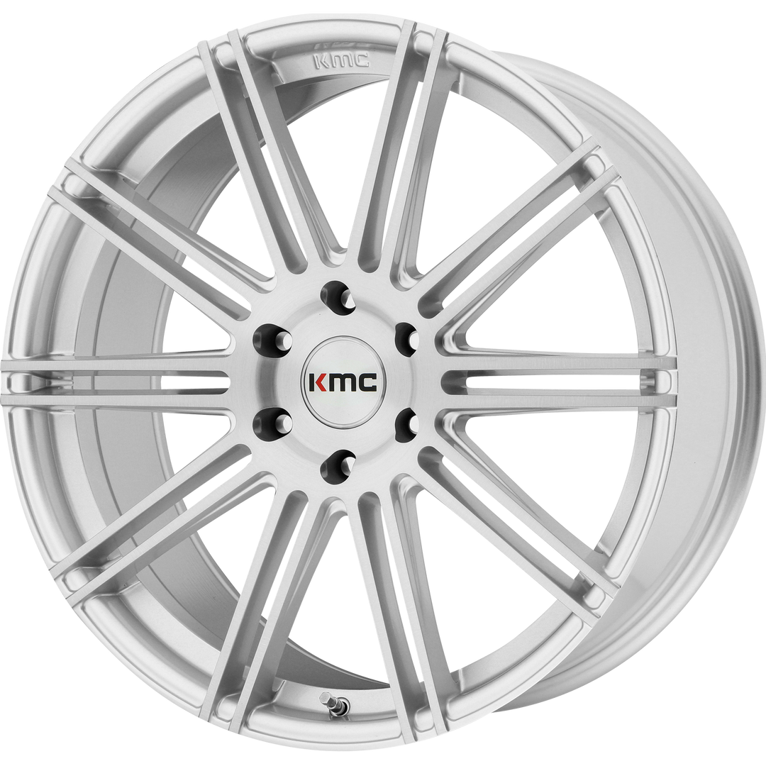 KMC WHEELS KM707 CHANNEL 20X9 6X139.7 30 106.1 BRUSHED SILVER
