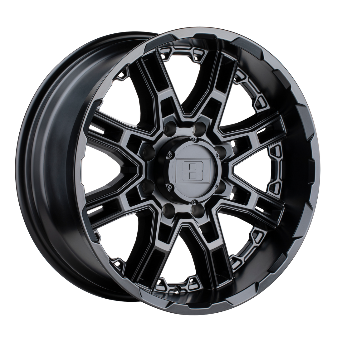 LEVEL 8 SLINGSHOT 20X9 6X132 10 74.5 MATTE BLACK