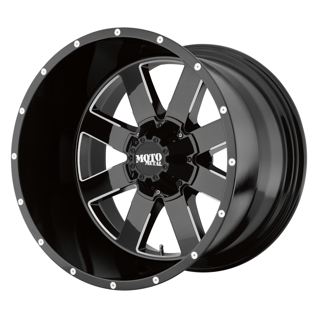 MOTO METAL MO962 18X10 6X135 -24 87.1 GLOSS BLACK MILLED