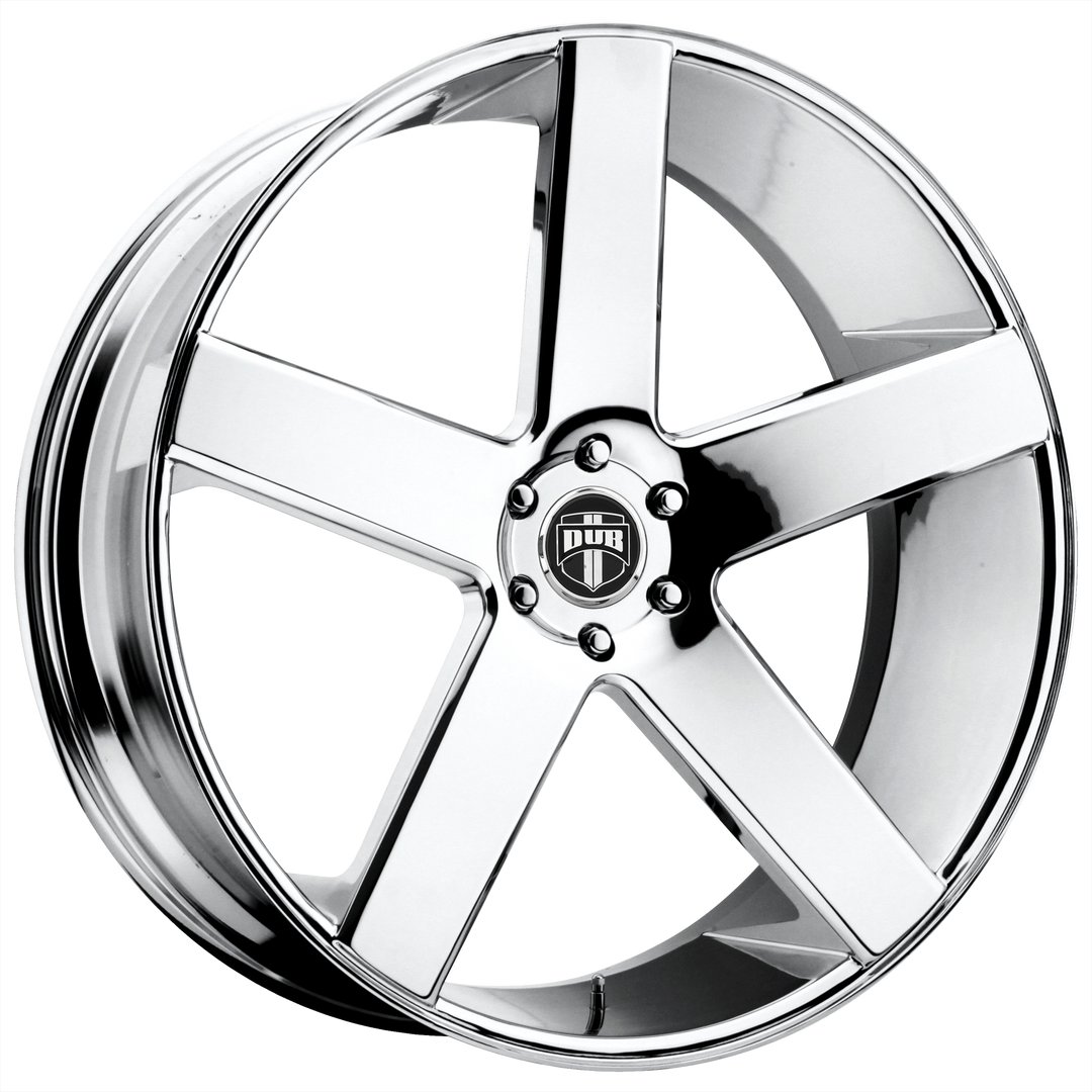 DUB 1PC S115 BALLER 24X10 5X120 20 72.56 CHROME PLATED