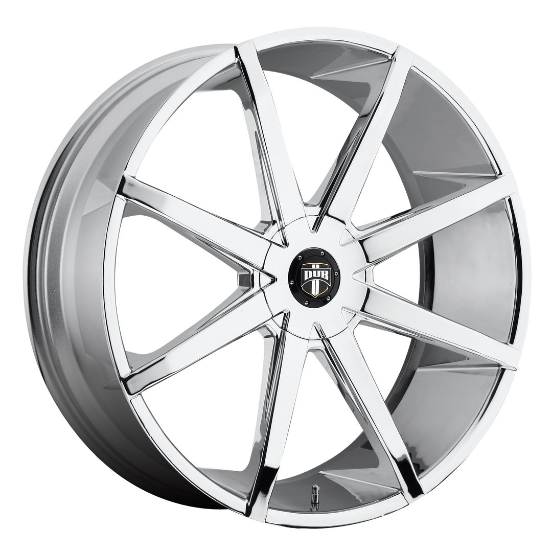 DUB 1PC S201 PUSH 20X8.5 6X120 / 6X132 35 74.5 CHROME PLATED