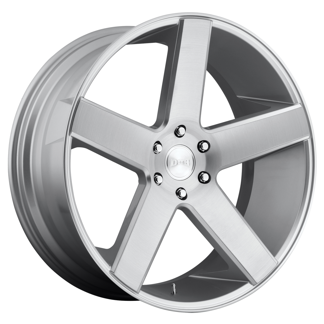 DUB 1PC S218 BALLER 22X9.5 6X139.7 19 106.1 GLOSS SILVER BRUSHED