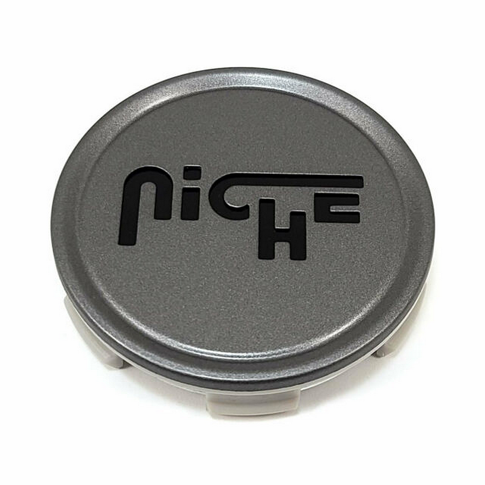 Niche 2.70"Cap-mt-anthracite W/blk Logo