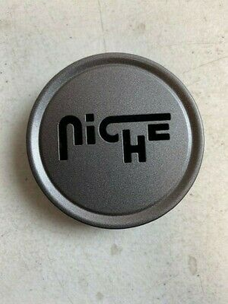 Flat Niche 3"O-ring Cap-gl-blk/slvr Logo