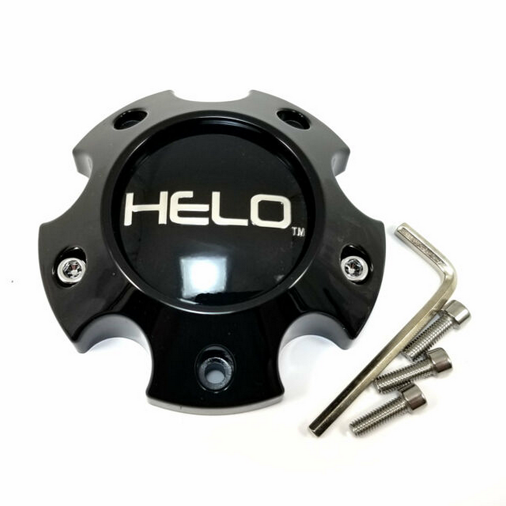 Helo Cap 5x4.5/5 Lug H34 - Gloss Black