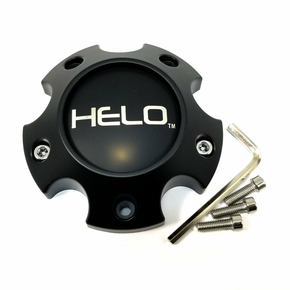 Helo Cap 5x4.5/5 Lug H34 - Satin Black – TheWheelShop.ca