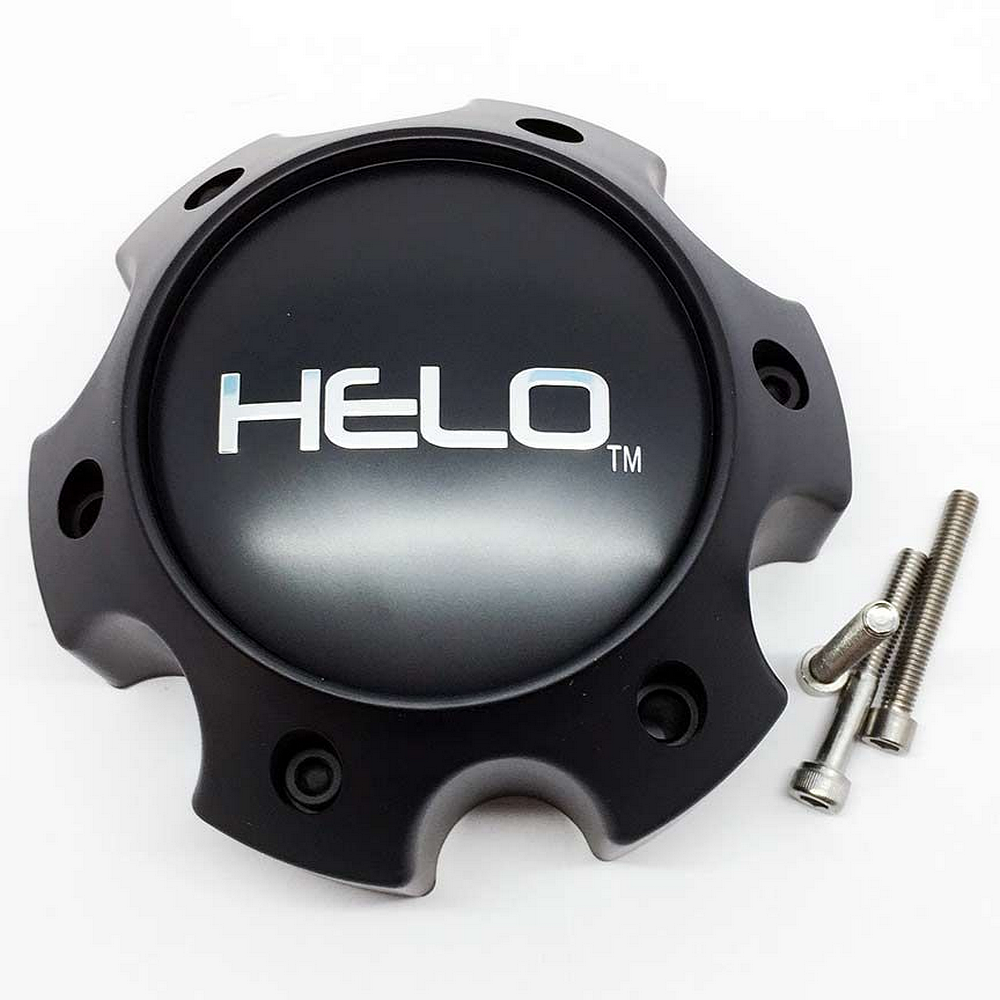 Helo Cap 6x135 Lug H34 - Satin Black – TheWheelShop.ca