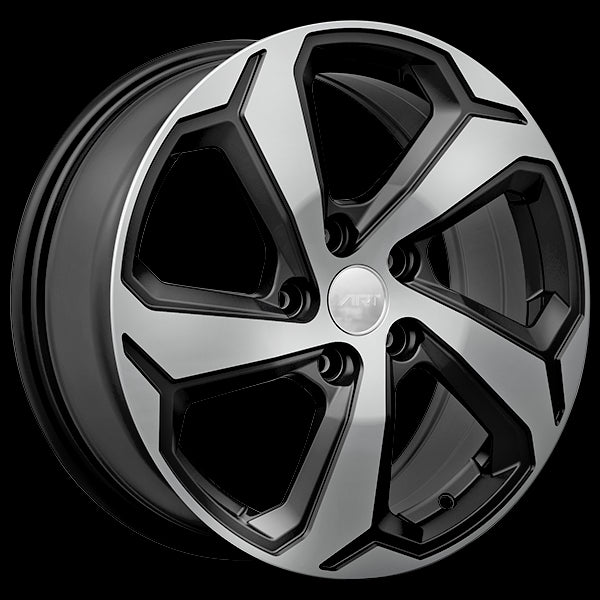 ART Replica 343 17x7.0 5x114.3 35 60.1mm Gloss Black - Machined Face