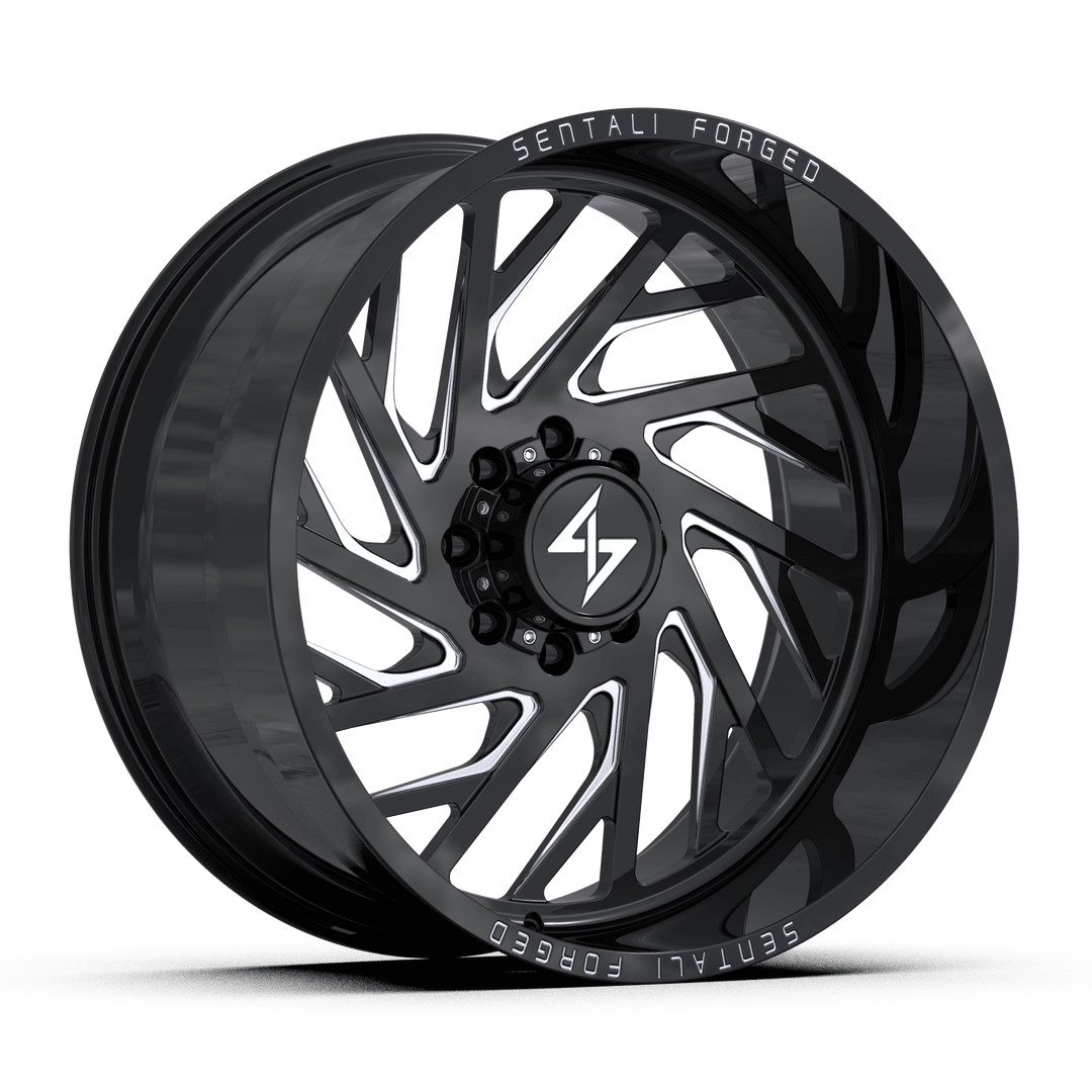 Sentali Forged SF7BM 26x16 8x180 -99 124.3 Gloss Black Milled