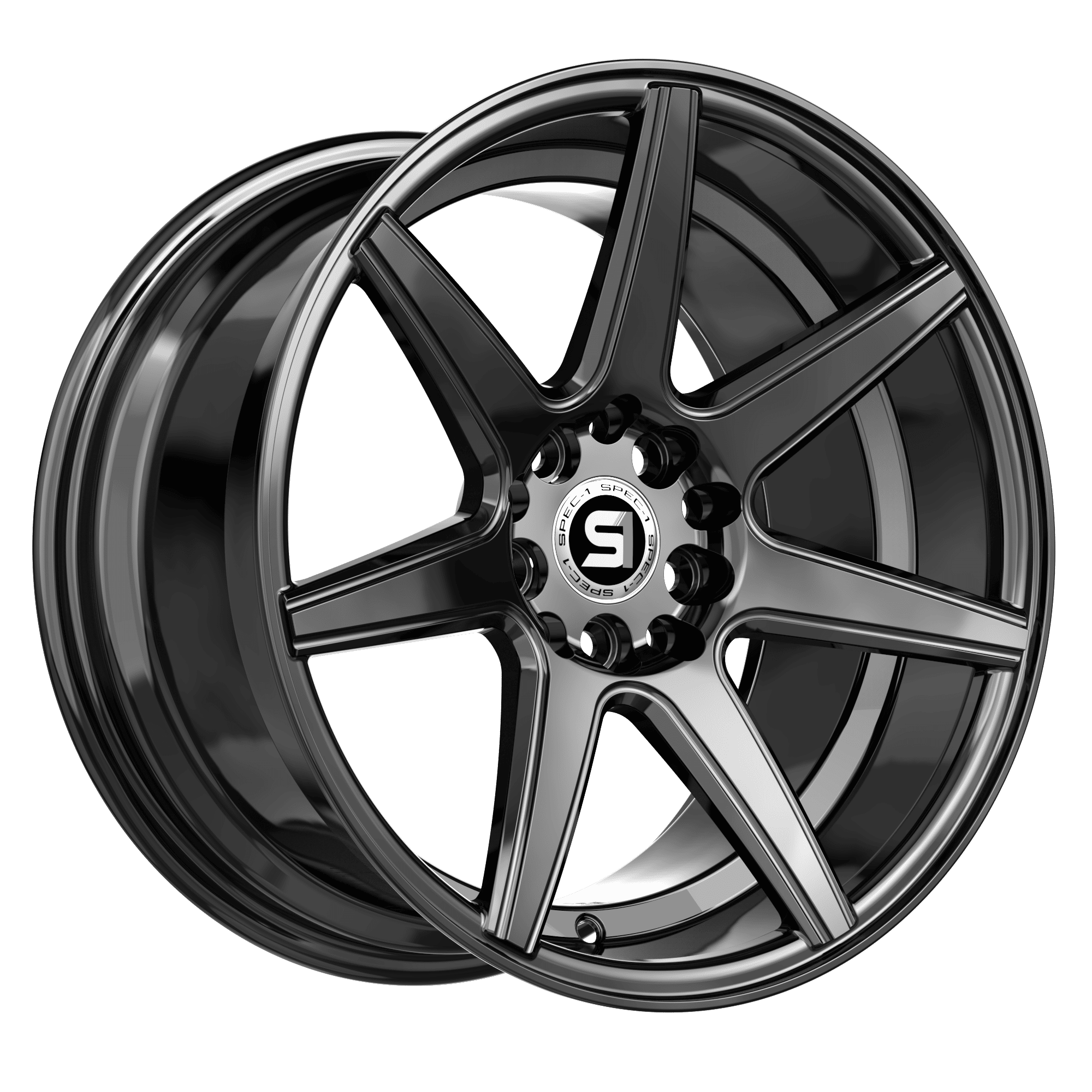 Spec-1 Racing SP-73GB 18x8 5x114.3 / 5x120 38 73.1 Gloss Black ...