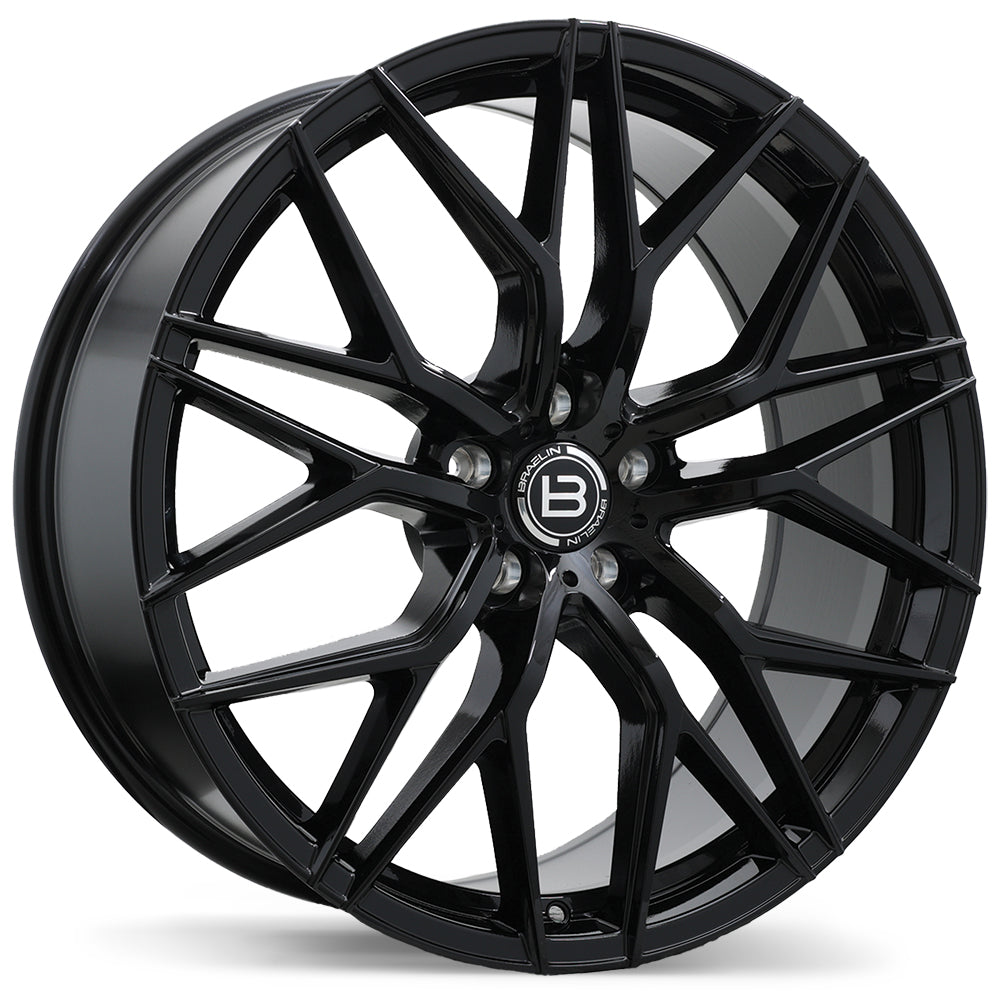 Braelin BR10 21x10 5x120mm +40 63.4mm Gloss Black – The Wheel Shop CA INC
