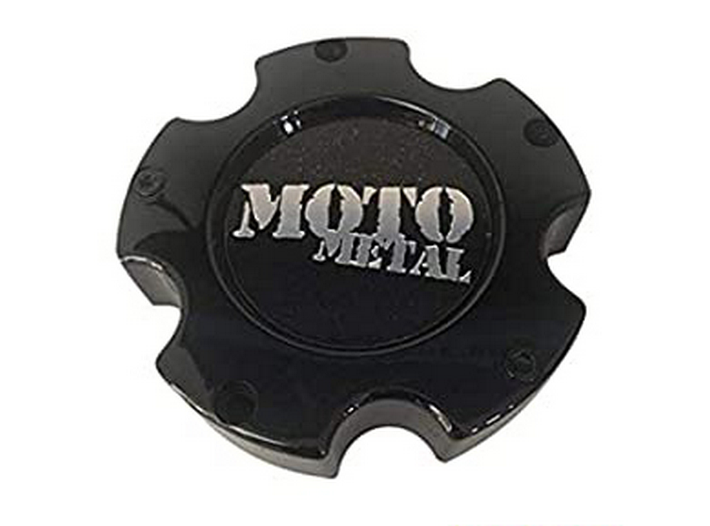 Moto Metal Gloss Black Cap Large 5 Lug