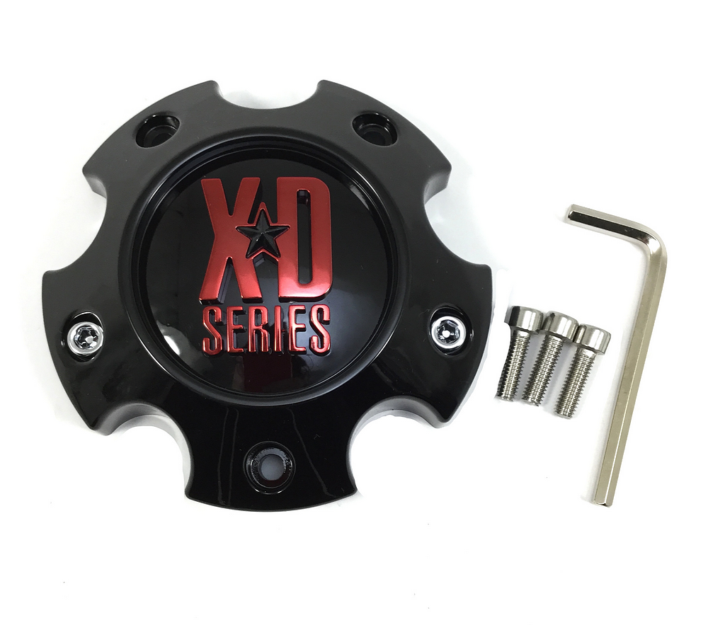 Xds Cap Small 5 Lug Sg-blk W Red Tint Cc