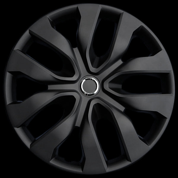 DAI Snap-On Hubcaps - 17'' Black - Set Of 4