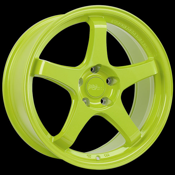 720 Form FF6 18x8.5 5x114.3 35 73.1 Lime Green – The Wheel Shop CA INC