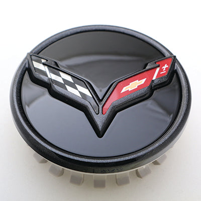 OEM Corvette Cap- Black and Corvette Crest