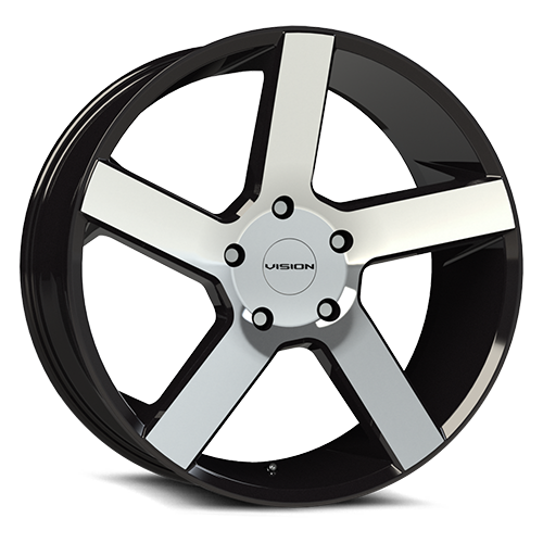 Vision Wheel 472 Switchback Vision 22x9.5 6x120 30 66.9 Gloss Black Machined Face