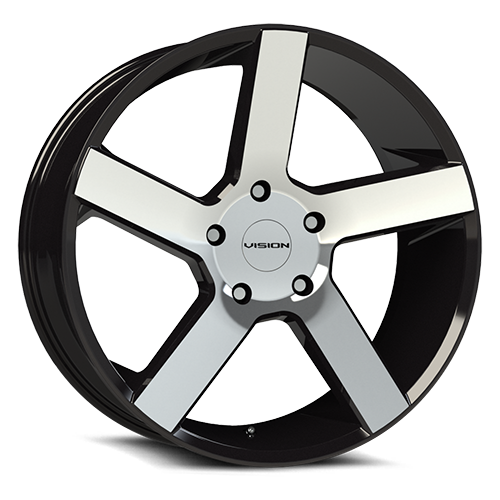 Vision Wheel 472 Switchback Vision 22x9.5 5x115 8 74.1 Gloss Black Machined Face