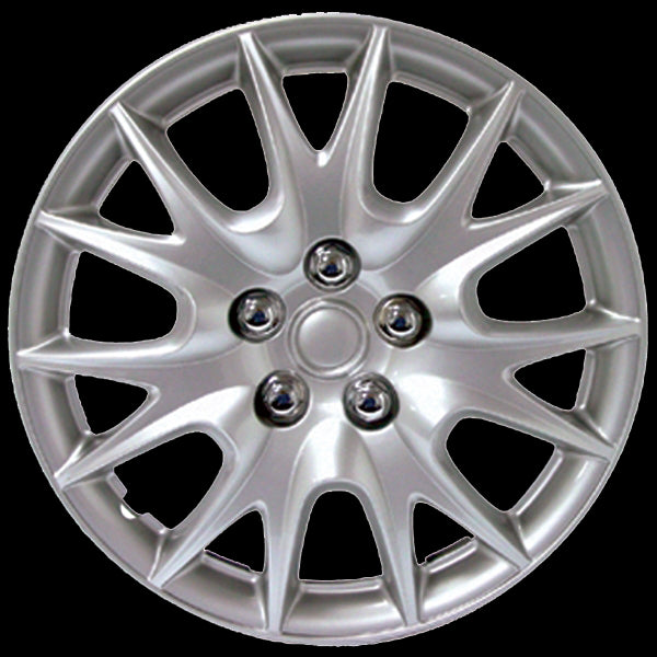 DAI Snap-On Hubcaps - 13'' Silver - Set Of 4