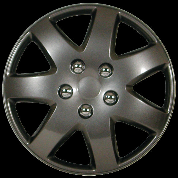 DAI Snap-On Hubcaps - 15'' Black - Set Of 4