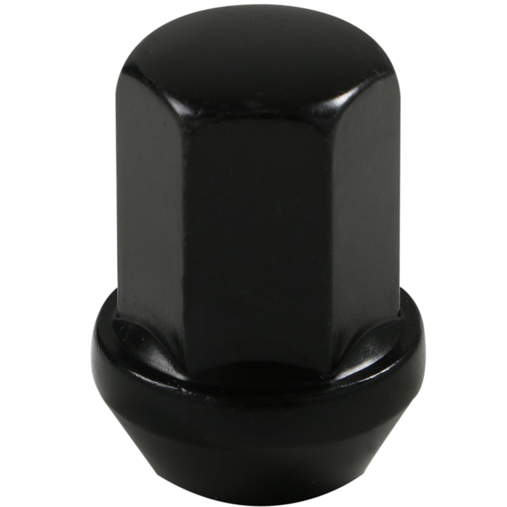 Acorn Black Nut 1PC 60° Bulge-12x1.50mm-17mm Hex-Premium